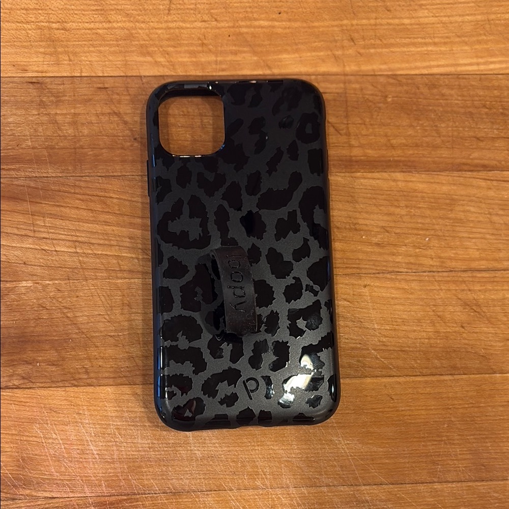 New Black Leopard loopy Phone Case